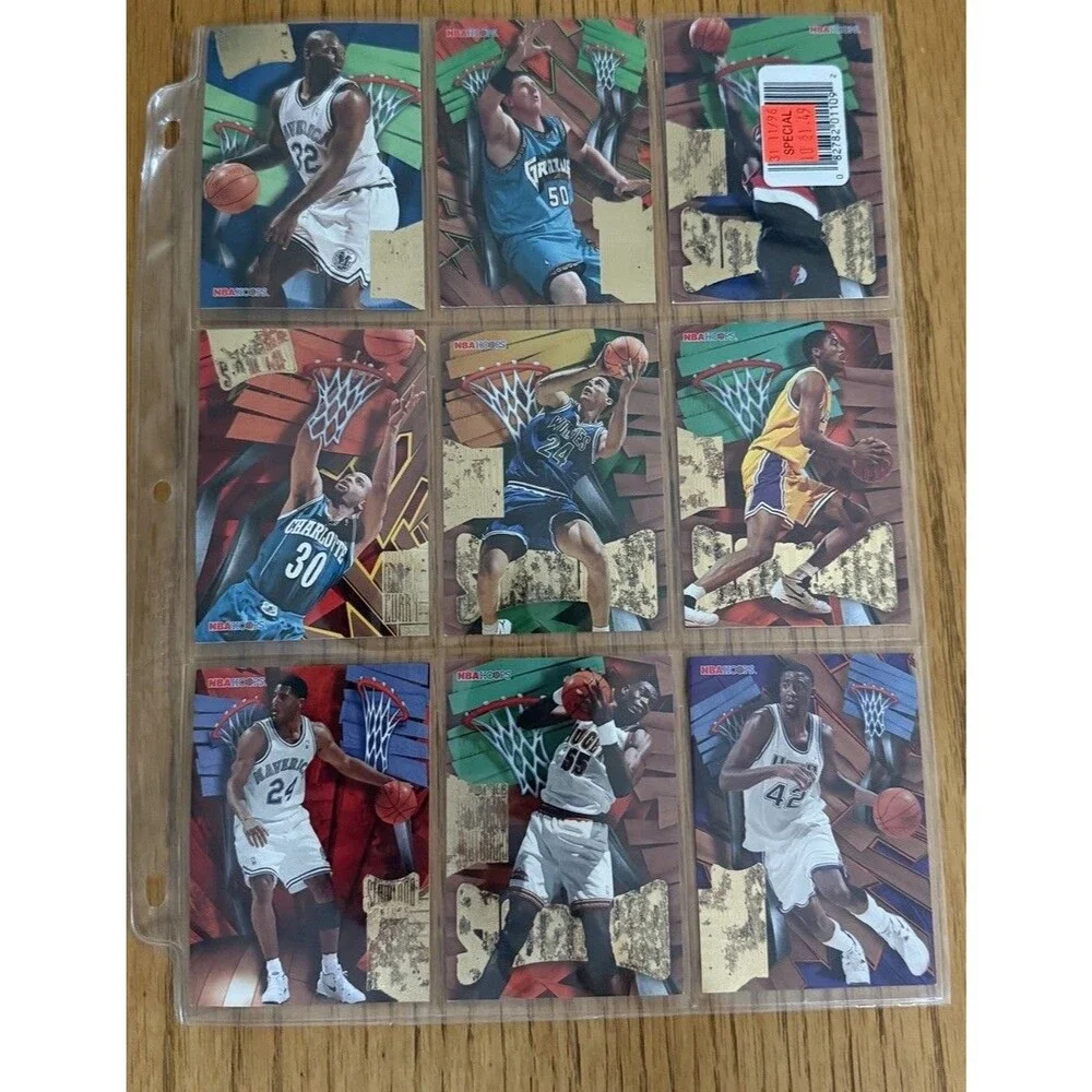 ‘95-96 Hoops Slamland Insert lot & Grant Hill Shaquille O’Neal Star 95 Cards